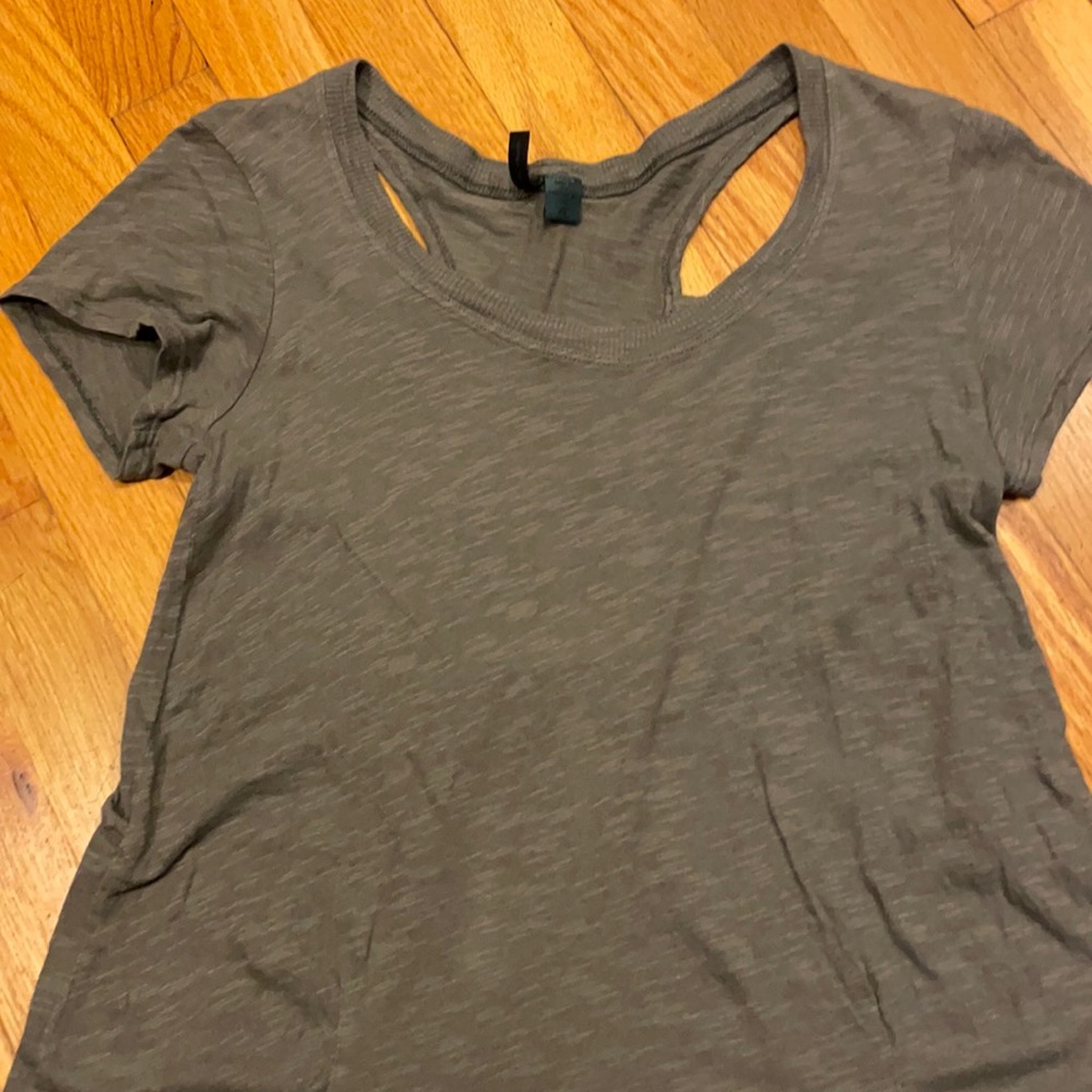 Anthropologie/Left of Center SS top, grey, size XS